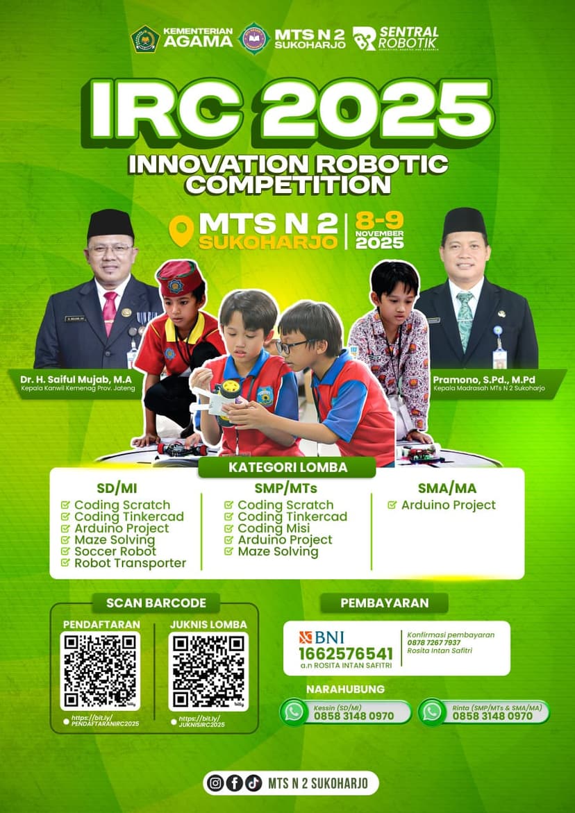 Banner IRC Robotik 2025