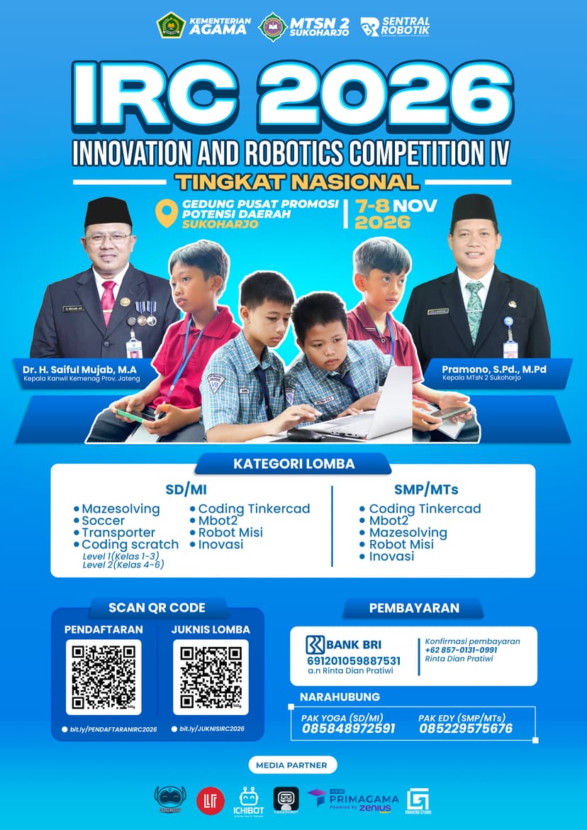 Banner IRC Robotik 2026